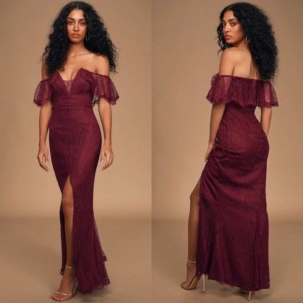 Lulus Caught In A Daydream Maxi Dress Size M